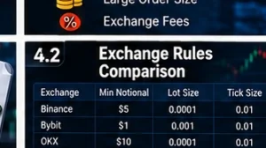 crypto trading bot slippage: separate spread, fees and slippage workflow diagram