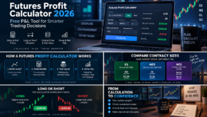 futures profit calculator for ES MES NQ MNQ CL GC and E-nano contracts 2026