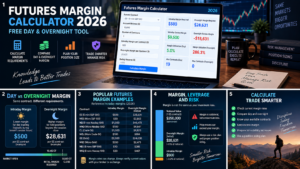 futures margin calculator comparison of E-nano Micro E-mini and E-mini margin requirements