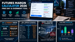 futures margin calculator comparison of E-nano Micro E-mini and E-mini margin requirements