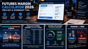 futures margin calculator showing excess margin leverage and trade risk as separate concepts