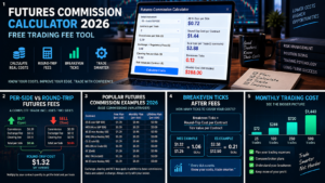 futures commission calculator fee waterfall with broker exchange clearing and regulatory costs