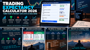 trading expectancy calculator formula combining win rate average win average loss and trading costs