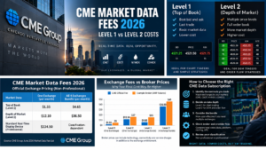 CME market data exchange fee versus broker retail cost