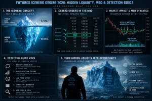 futures iceberg MBO detection using order IDs and repeated replenishment