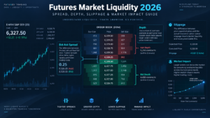 futures market liquidity metrics including spread depth volume slippage and market impact