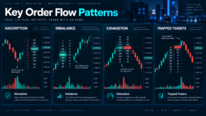 futures order flow trading framework using location footprint DOM CVD and risk