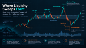 futures liquidity sweep trading workflow with level break rejection order flow and reclaim