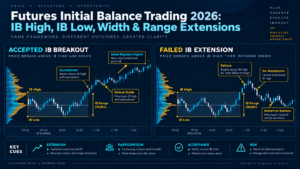 initial balance breakout versus failed IB extension and return inside range