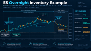 futures overnight inventory trading workflow from Globex positioning to RTH confirmation