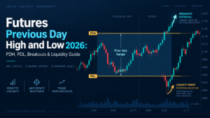 previous day high low PDH PDL VAH VAL POC futures market structure
