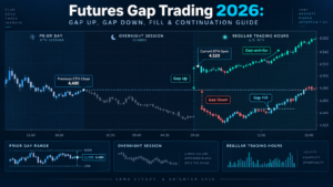 futures gap trading gap up gap down previous close and RTH open