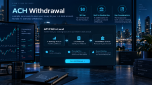 NinjaTrader Withdrawal Fees comparison ACH versus domestic and international wire