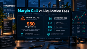 NinjaTrader Margin Call Fee versus liquidation fees comparison