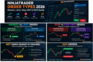NinjaTrader Order Types live futures order entry checklist