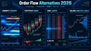 Best Bookmap alternatives 2026 comparison for heatmaps footprint charts DOM tape futures crypto and broker support