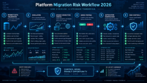 NinjaTrader alternatives migration risk workflow covering market data simulation broker connection orders automation and risk controls