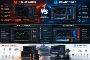 NinjaTrader vs Quantower futures order flow automation comparison