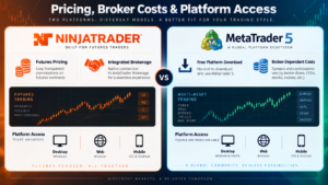 NinjaTrader vs MetaTrader 5 futures forex automation and broker comparison