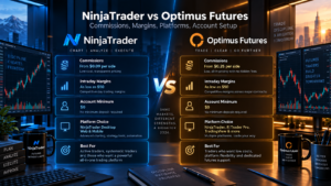 NinjaTrader vs Optimus Futures commissions margins platforms and account comparison