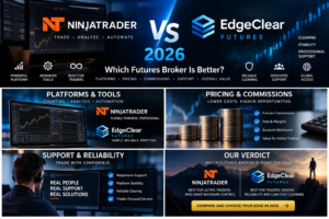 NinjaTrader vs EdgeClear 2026 futures broker comparison