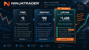 NinjaTrader lifetime plan commissions and trading costs