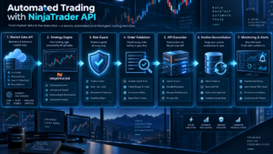 NinjaTrader API architecture REST WebSocket automated orders and risk controls