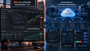 NinjaTrader API and NinjaScript C Sharp automated futures trading workflow