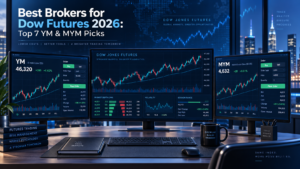 Best Brokers for Dow Futures YM and MYM margins commissions and total costs