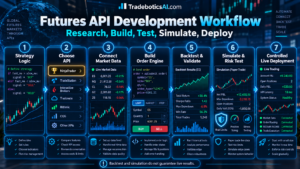Best futures trading APIs development workflow from strategy backtest simulation API integration and risk controls
