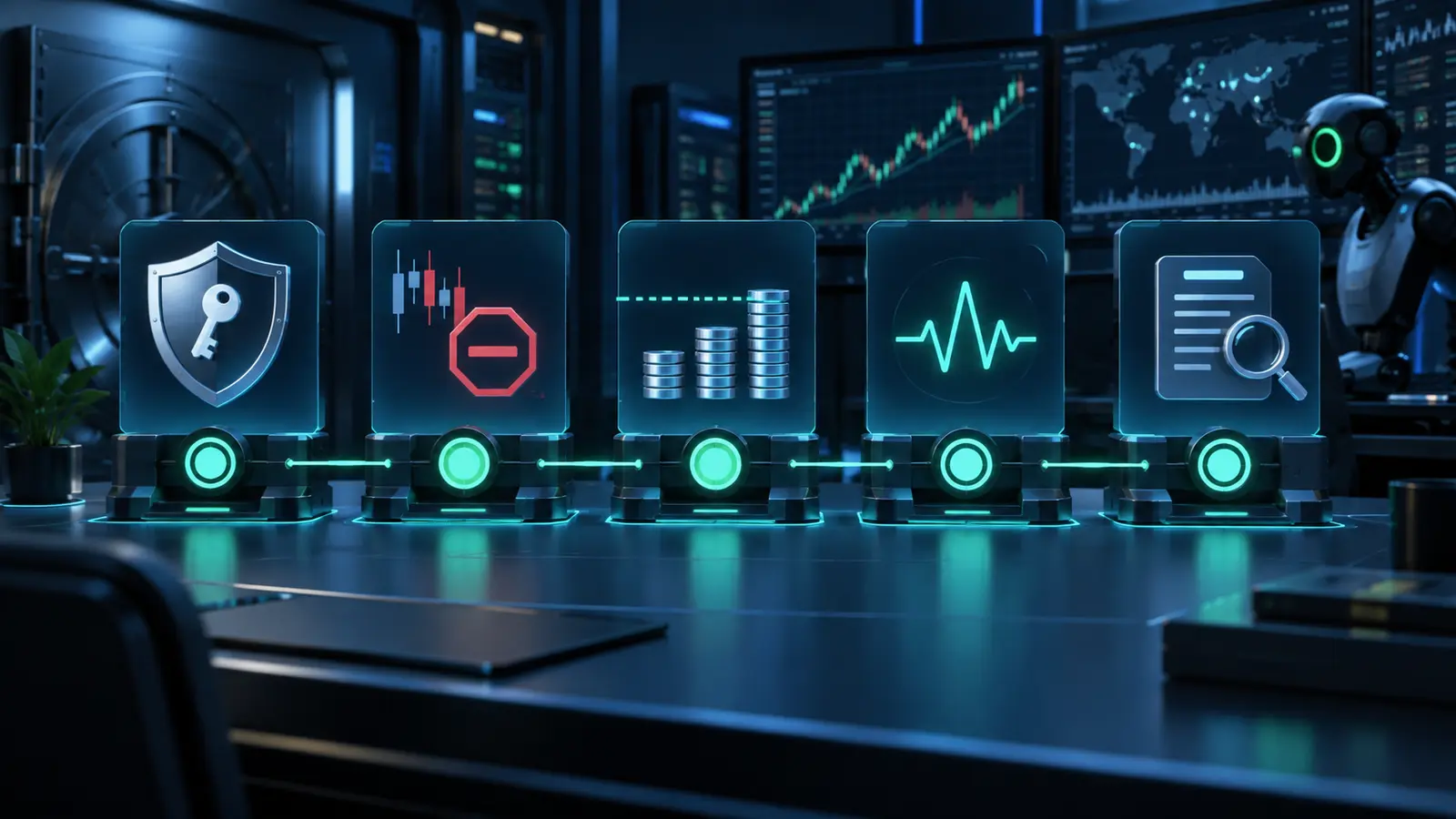 Pre-live crypto bot risk controls for API keys exits monitoring and audit logs