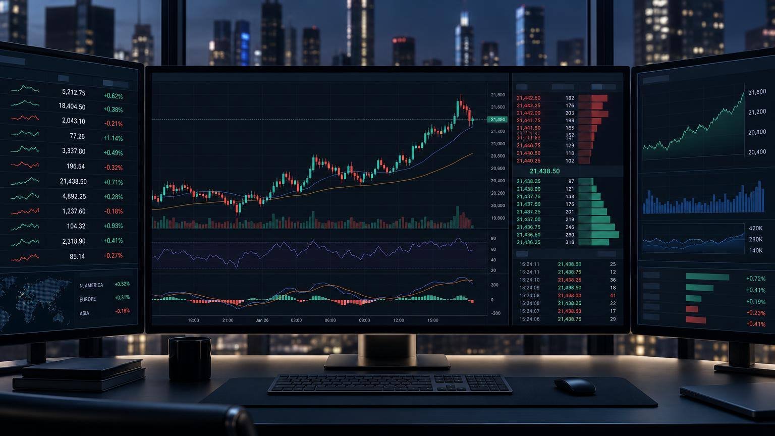 TradeboticsAI Page Factory AI Test overview and trading workflow