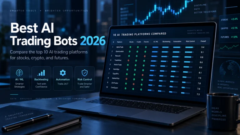 Best AI Trading Bots 2026 Comparison Best AI trading bots 2026 comparison dashboard for stocks crypto and futures