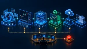Trading research workflow from market discovery through validation and controlled broker execution